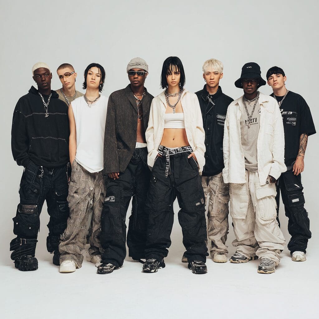 Diverse group of models wearing Beyond Streetwear, highlighting brand inclusivity and authenticity